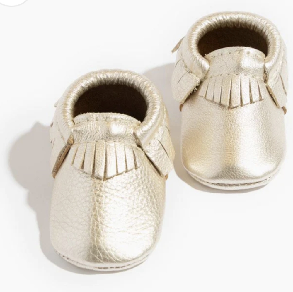 Freshly Picked Metallic Moccasins
